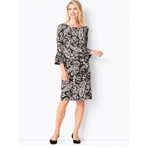 Talbots Crepe Shift Bell sleeve Dress-Pais…